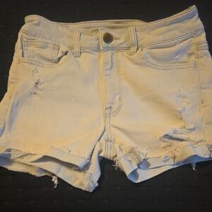 American Eagle Outfitters Light Distressed Jean Shorts Size 4